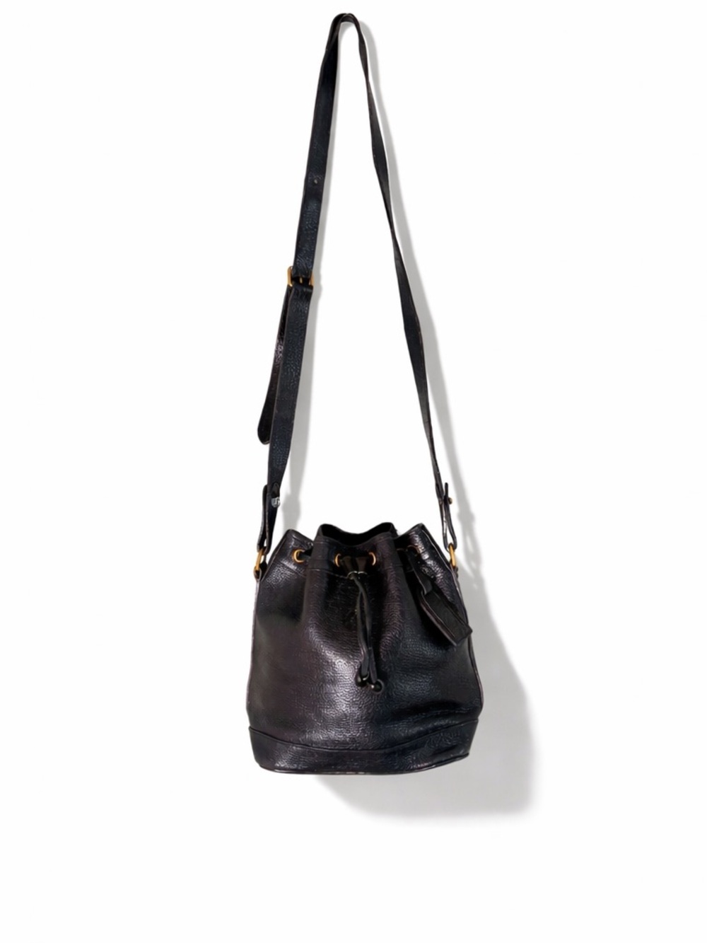 Polo Ralph Lauren Leather Drawstring Bucket Bag Quiet Luxury Classic